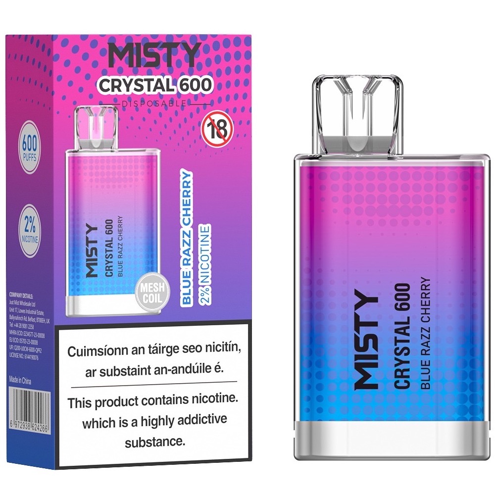 Misty Crystal - Blue Razz Cherry