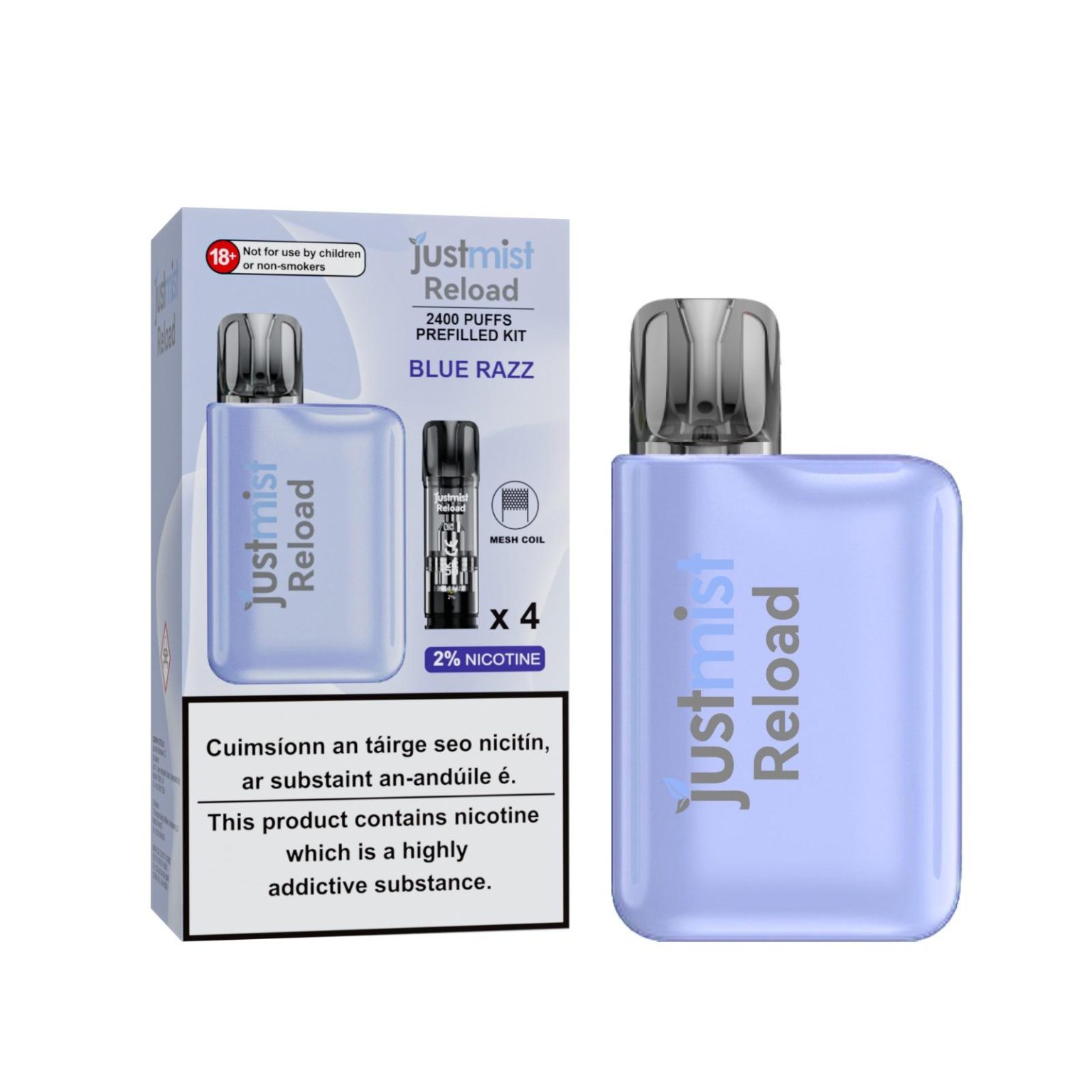 Just Mist Reload Pre-filled Kit – Blue Razz - Just Mist