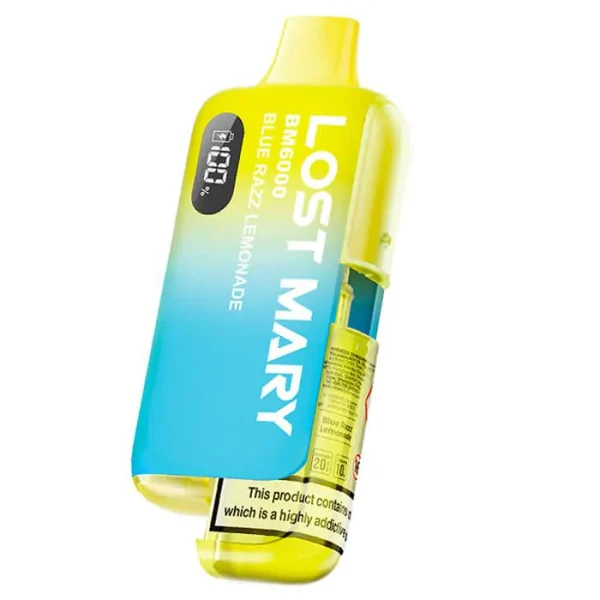 Lost Mary BM6000 - Refillable Pod Kit - Blue Razz Lemonade