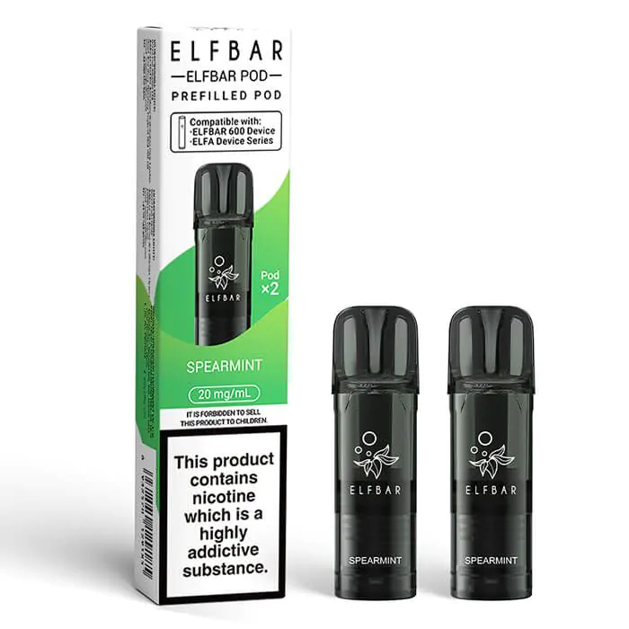 Elfbar 600 Prefilled Pod - Spearmint